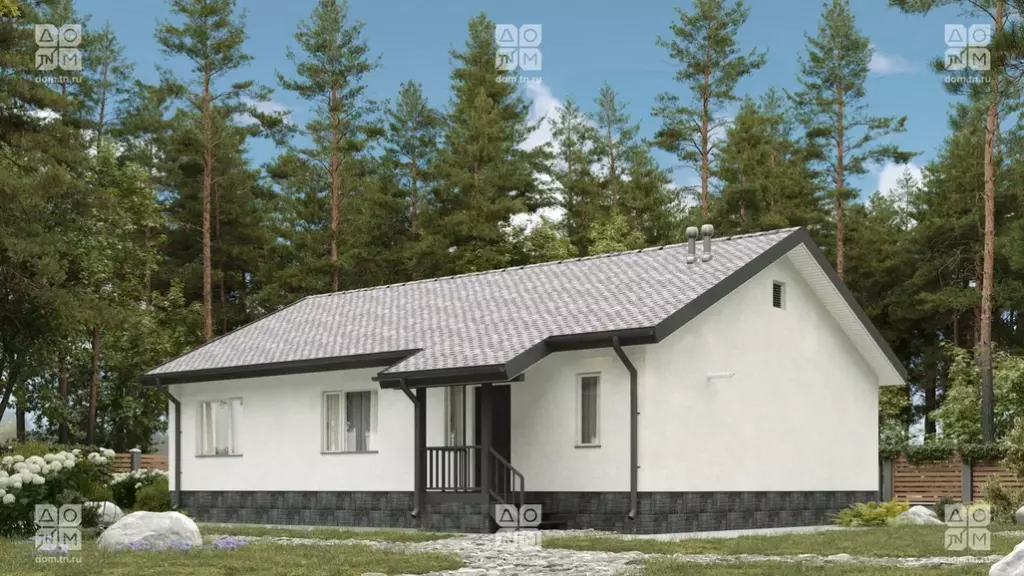 Каркасный дом в финском стиле