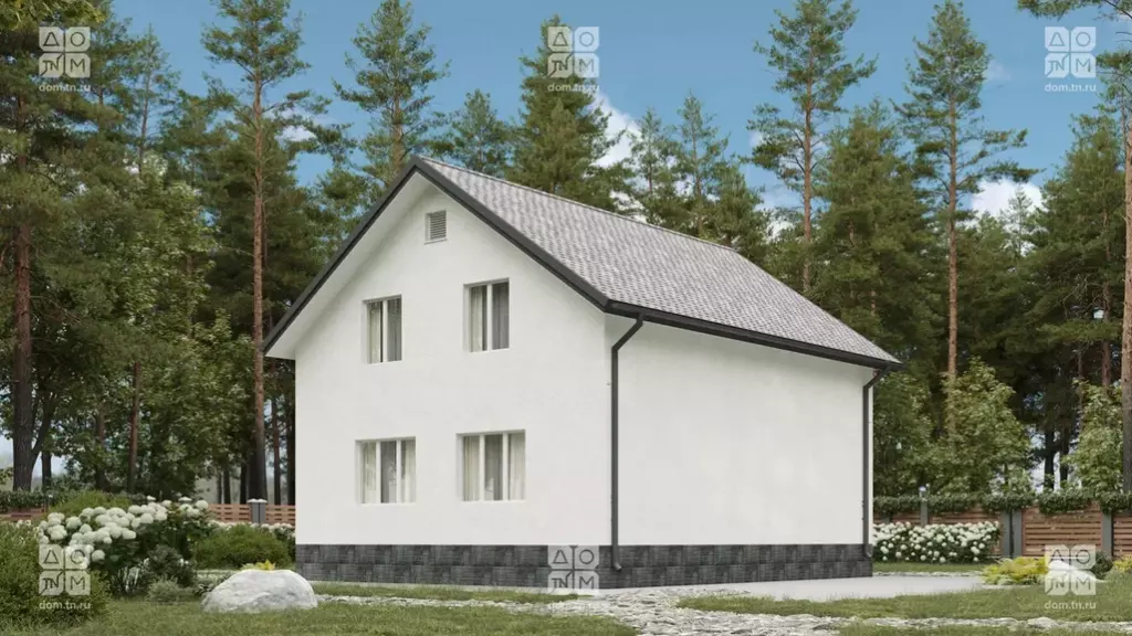 Каркасный дом, двухэтажный, финский